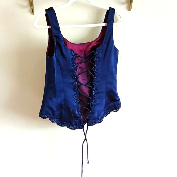 Two Piece Navy Gown - Picture 2 of 3